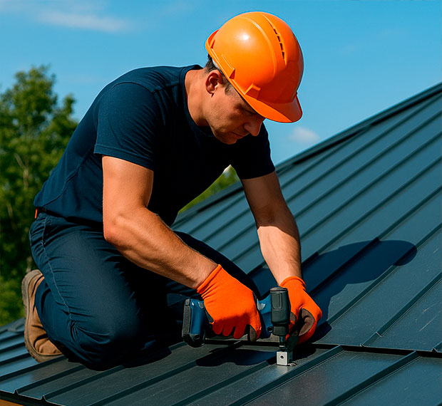 Ремонт металлической кровли в Красном Куте