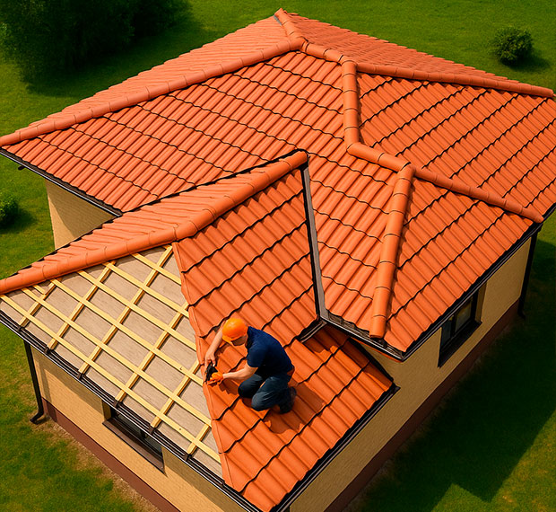 Установка сложной кровли в Красном Куте